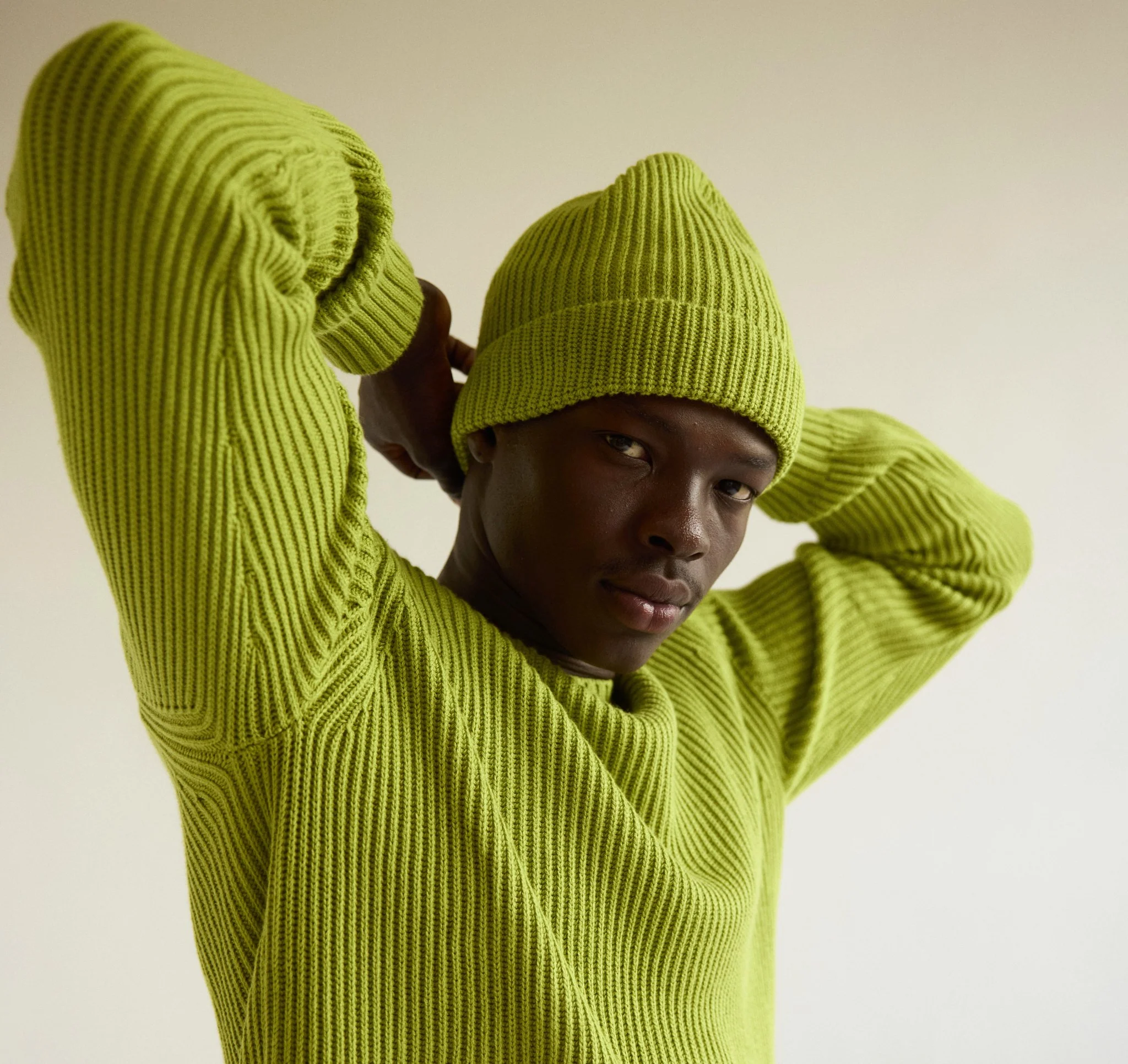 Soft Knit Fluffy Beanie - Image 3